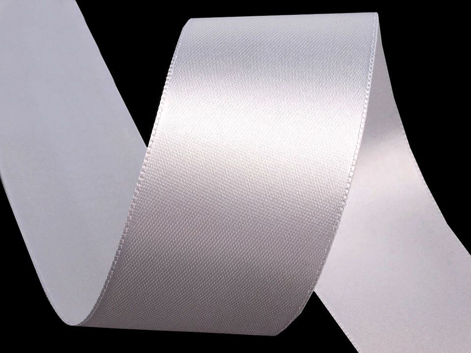 Atlasová stuha obojlíca zväzky po 5 m šírka 40 mm