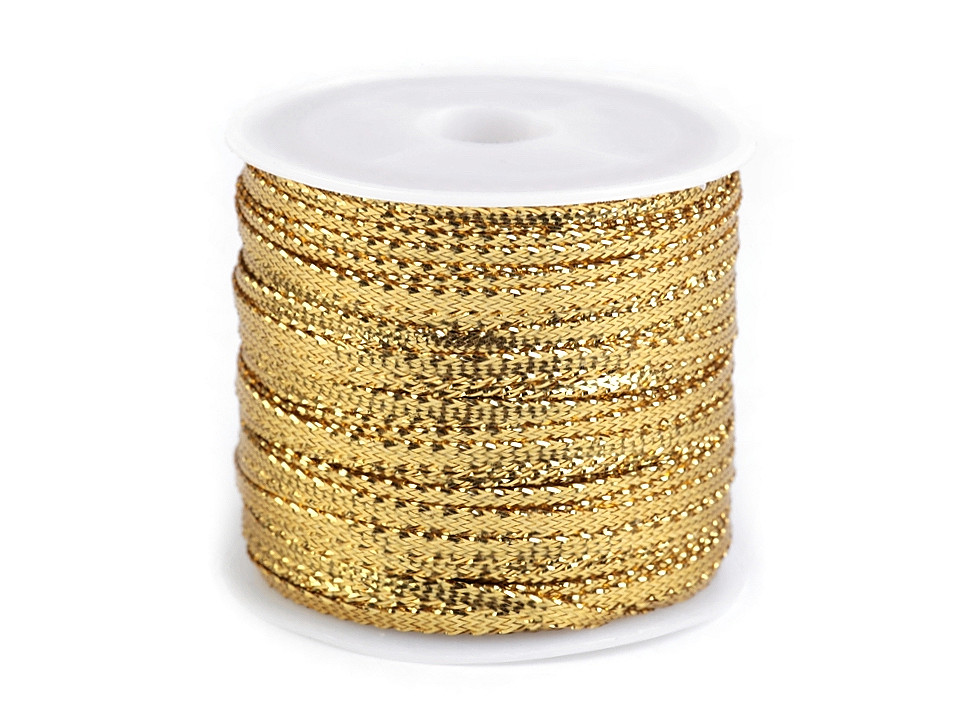 Stuha s lurexem šíře 3 mm vánoční, malé, 1 stříbrná