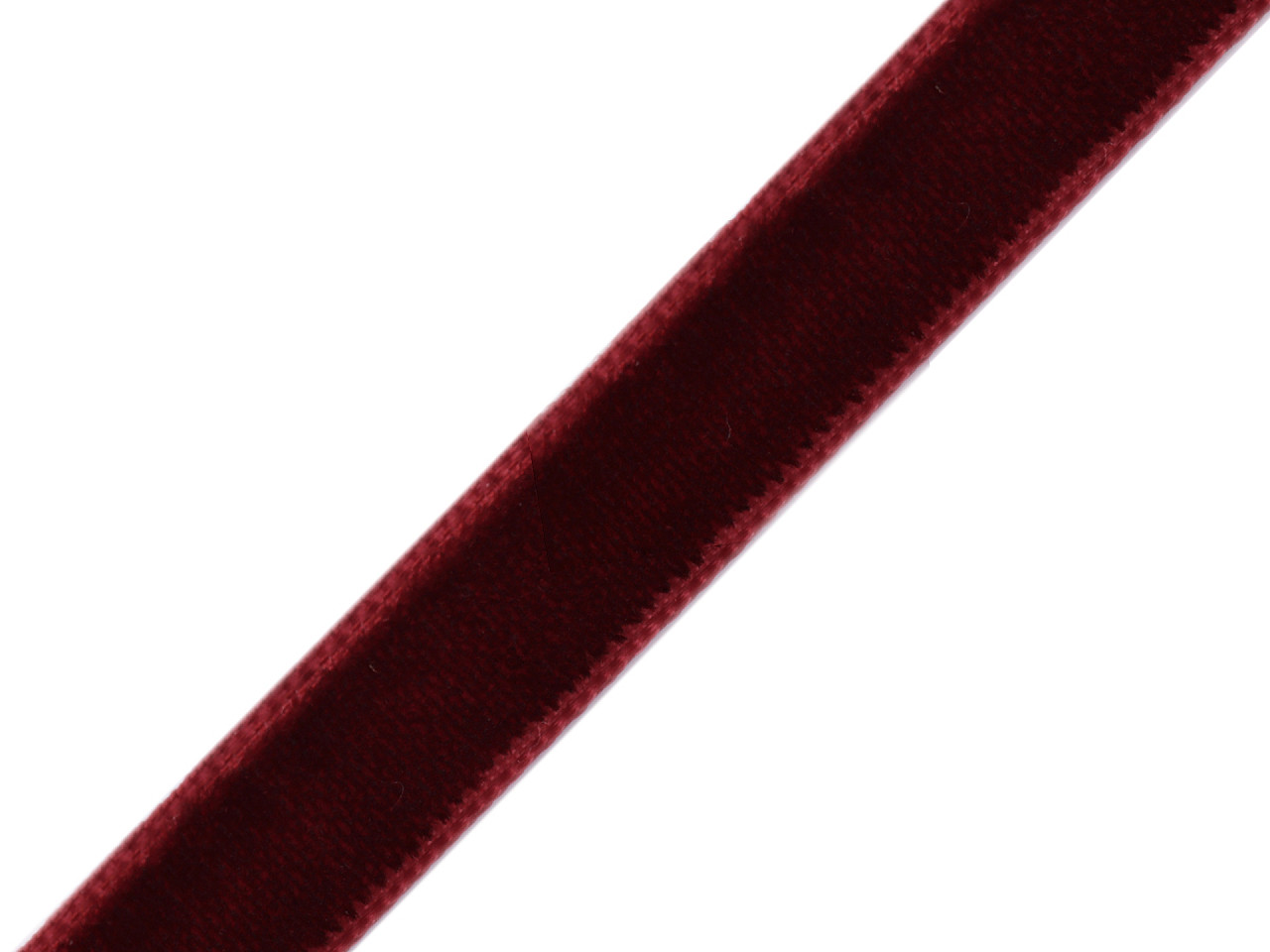 Velvet ribbon 9 mm wide, burgundy, 180 m