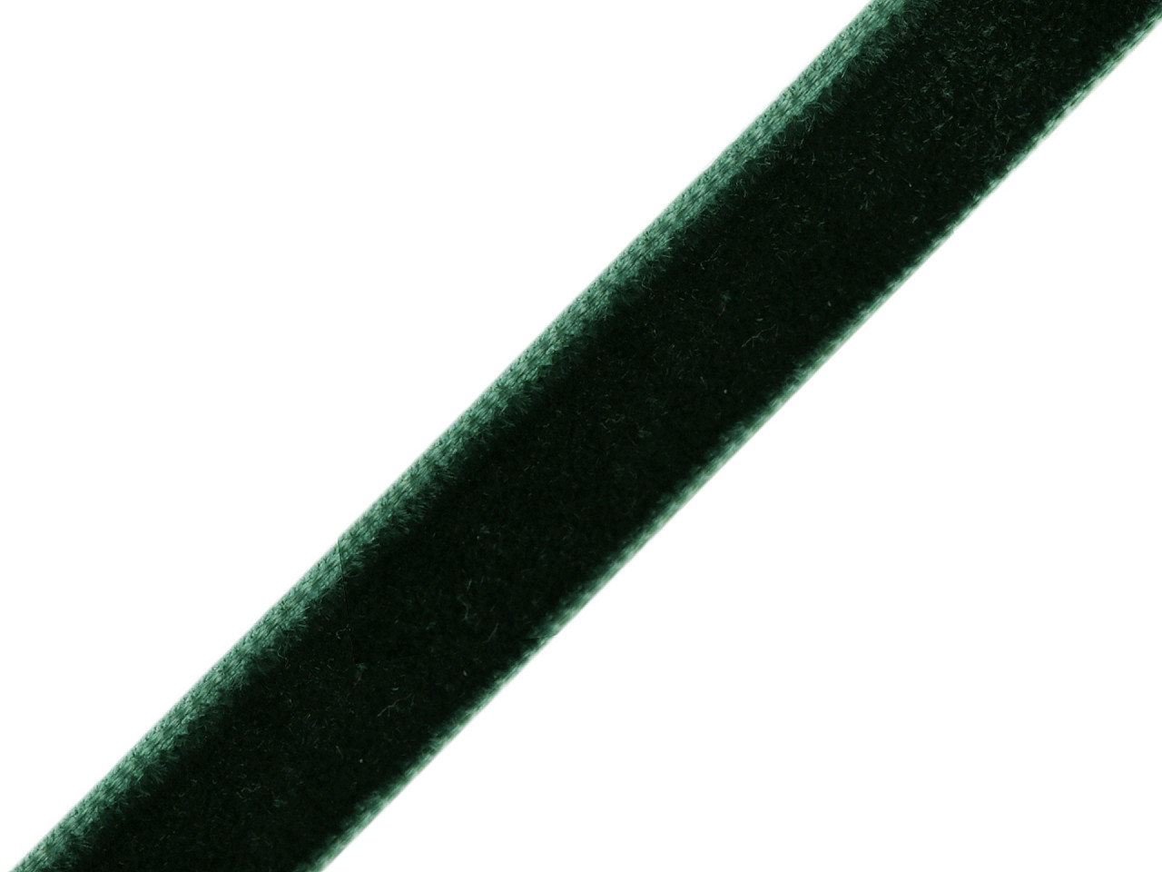 Velvet ribbon 9 mm wide, dark green, 3 m