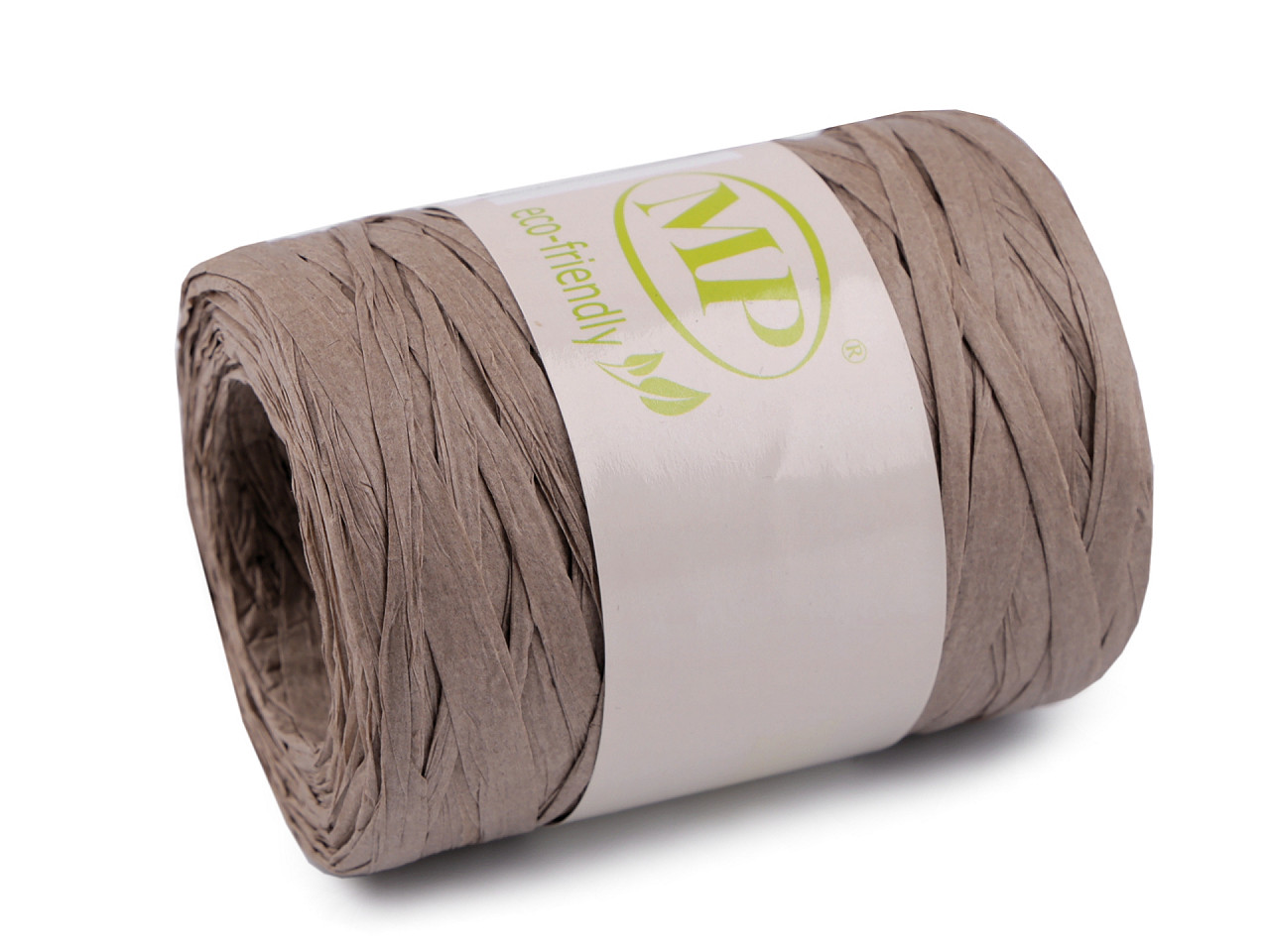 Lyko raffia for knitting bags, width 5-8 mm, beige, 1 pc