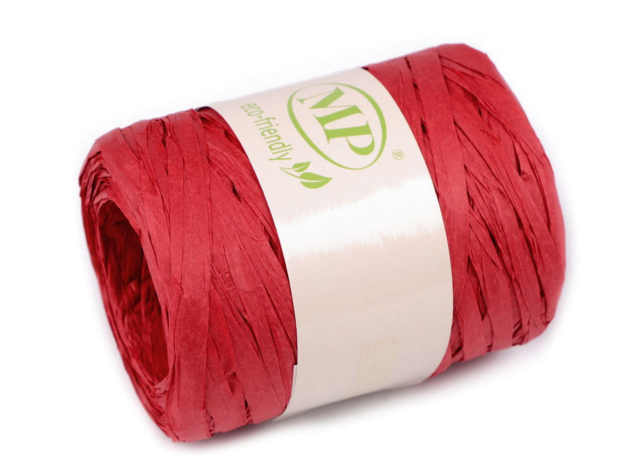 Lyko raffia for knitting bags, width 5-8 mm, red, 1 pc