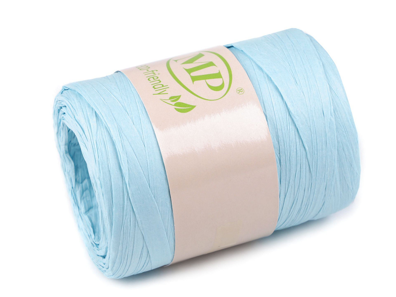 Lyko raffia for knitting bags, width 5-8 mm, sky blue, 1 pc