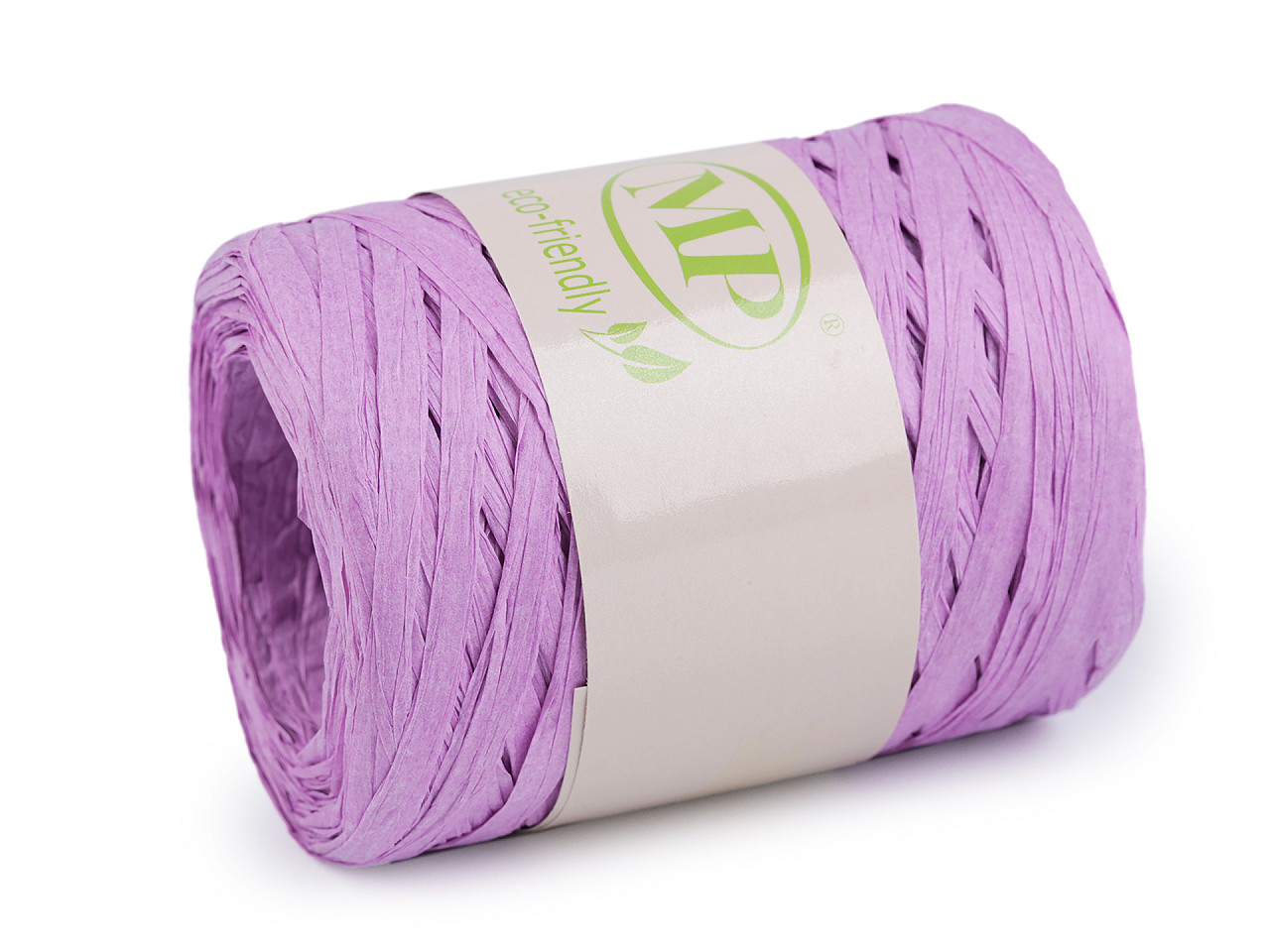 Lyko raffia for knitting bags, width 5-8 mm, purple lilac, 1 pc