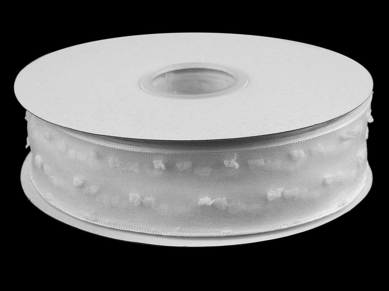 Organzová stuha s nopkami šírka 40 mm