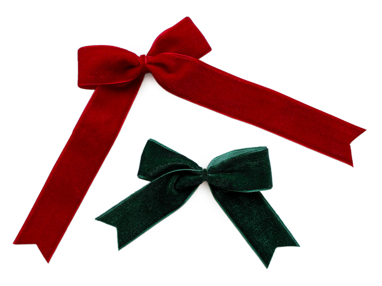 Sametová stuha šíře 25 mm, střední, 13 modrá azurová