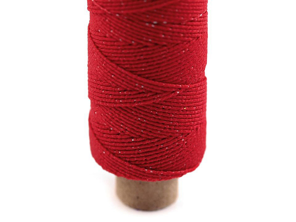 Elastic thread / rubber band Ø1 mm, 30 m, red, 1 pc