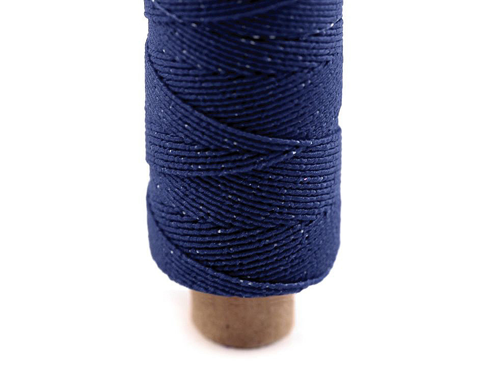 Elastic threads / rubber band Ø1 mm, 30 m winding, royal blue, 1 pc