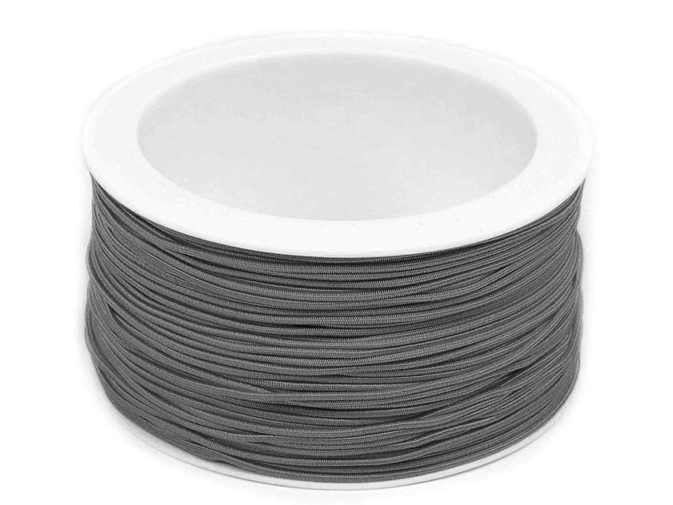 Round elastic Ø1.2 mm, grey, 50 m