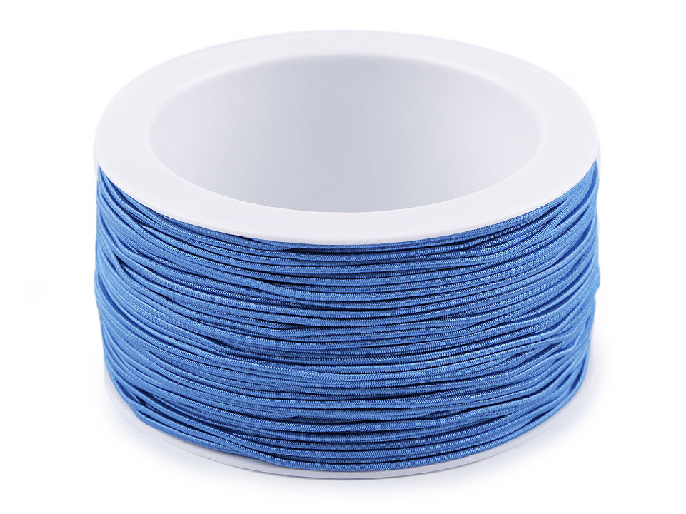 Round elastic Ø1.2 mm, blue, 50 m