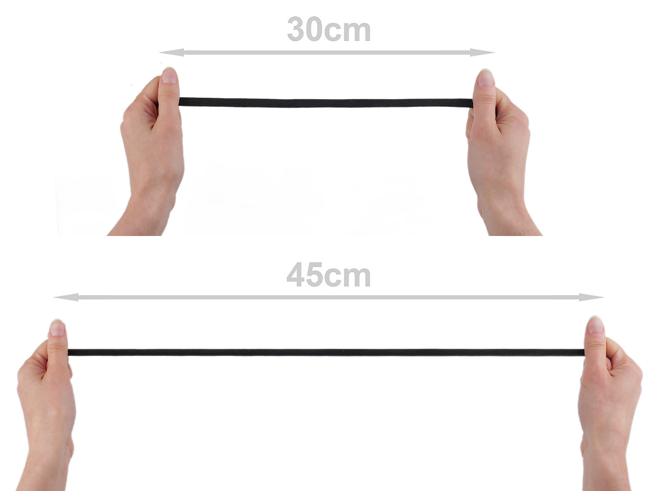 Prádlová pruženka šíře 9 mm, střední, 5 modrá tmavá