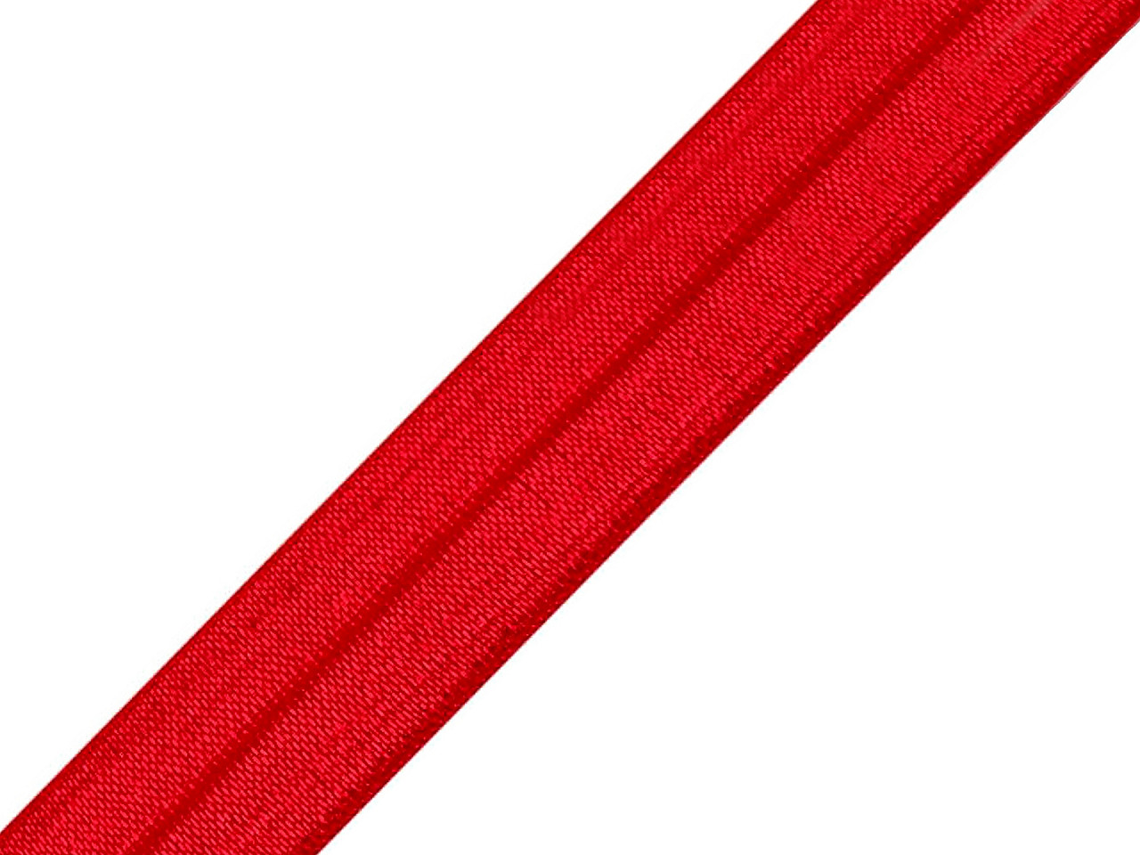 Hemming elastic band, half width 18 mm, red, 5 m