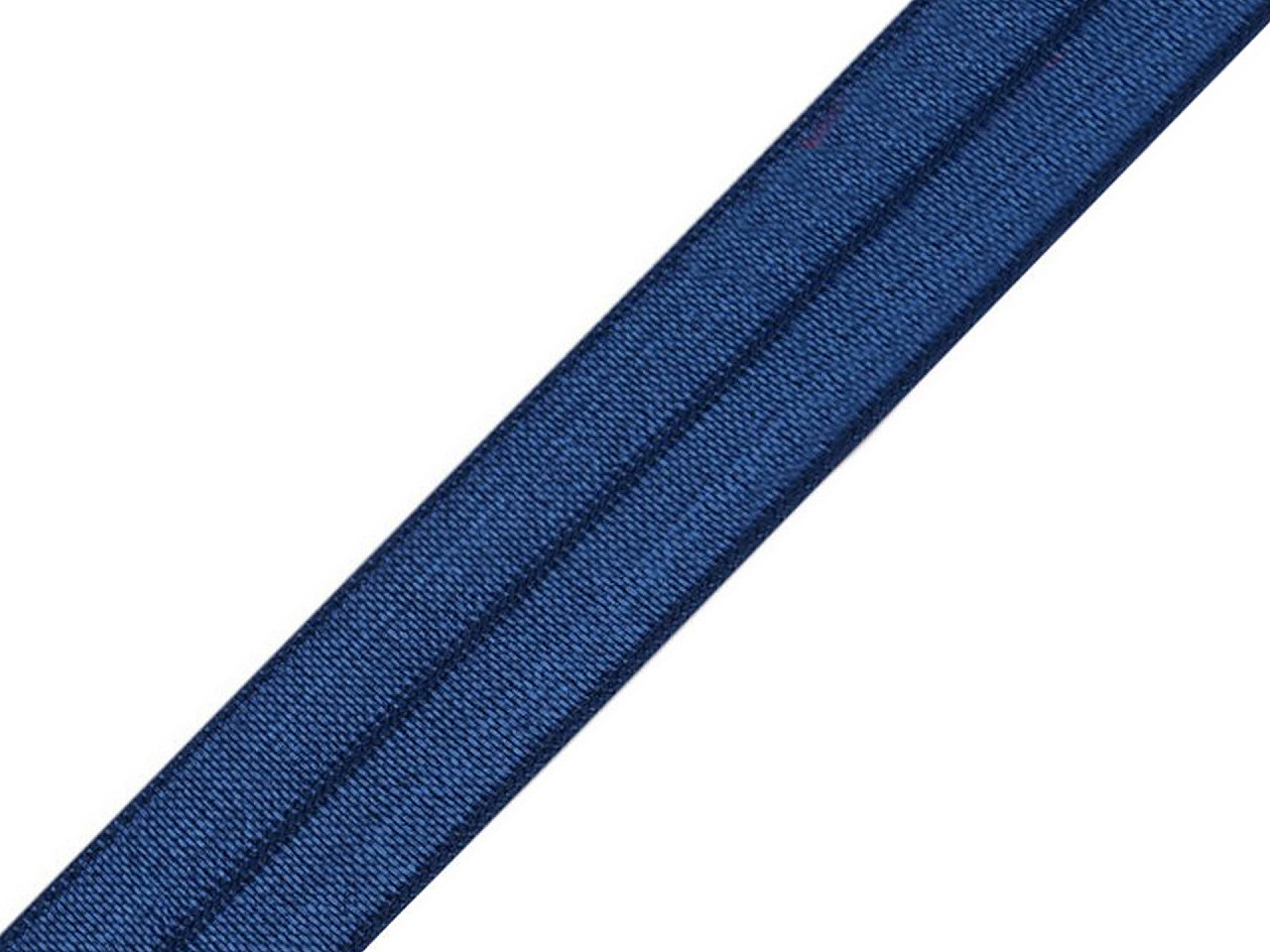 Hemming elastic band, half width 18 mm, dark blue, 5 m