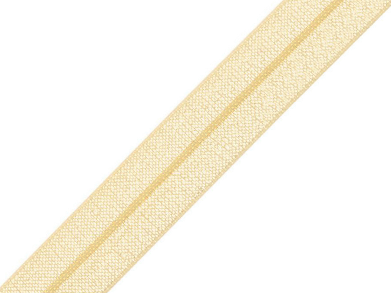 Hemming elastic band, half width 18 mm, vanilla, 25 m