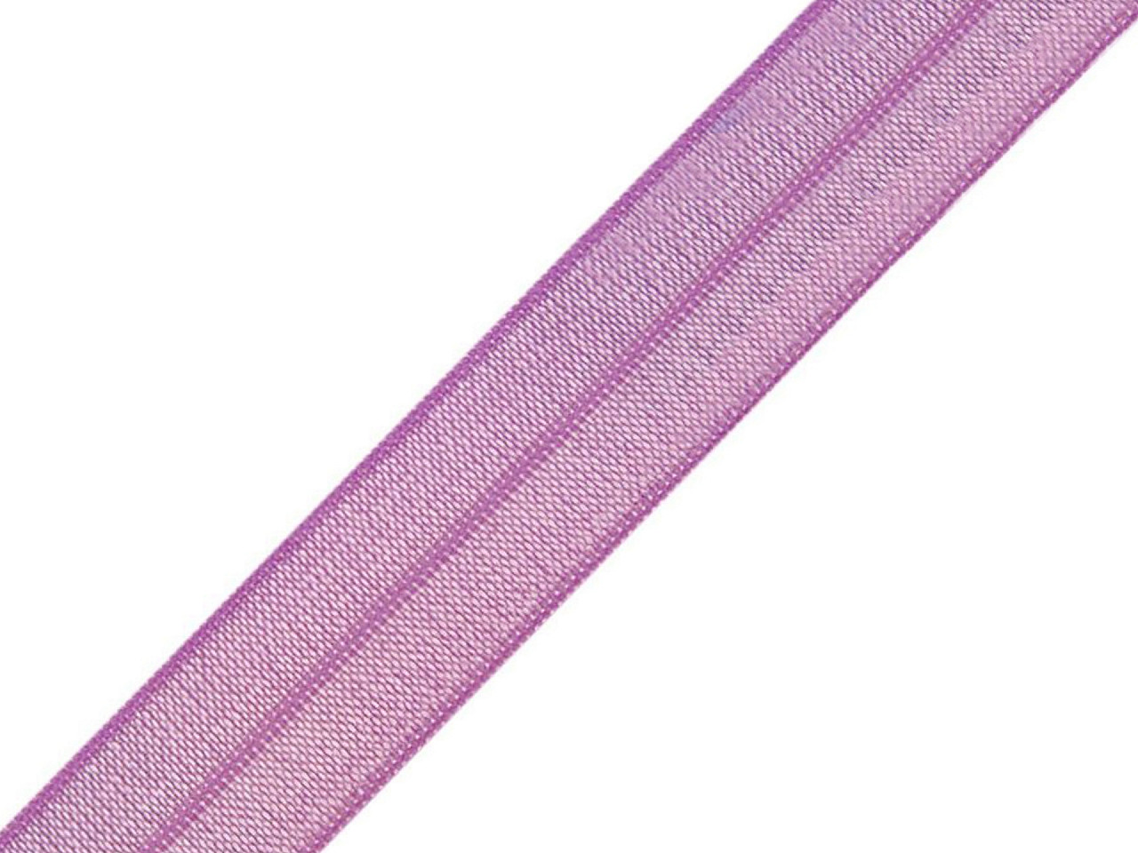 Hemming elastic band, half width 18 mm, purple lilac, 5 m