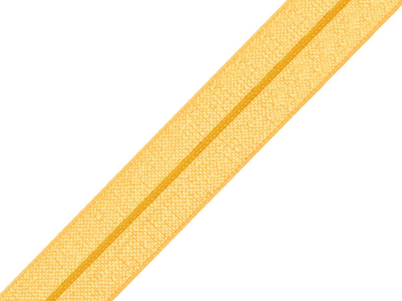 Hemming elastic band, half width 18 mm, mustard, 25 m