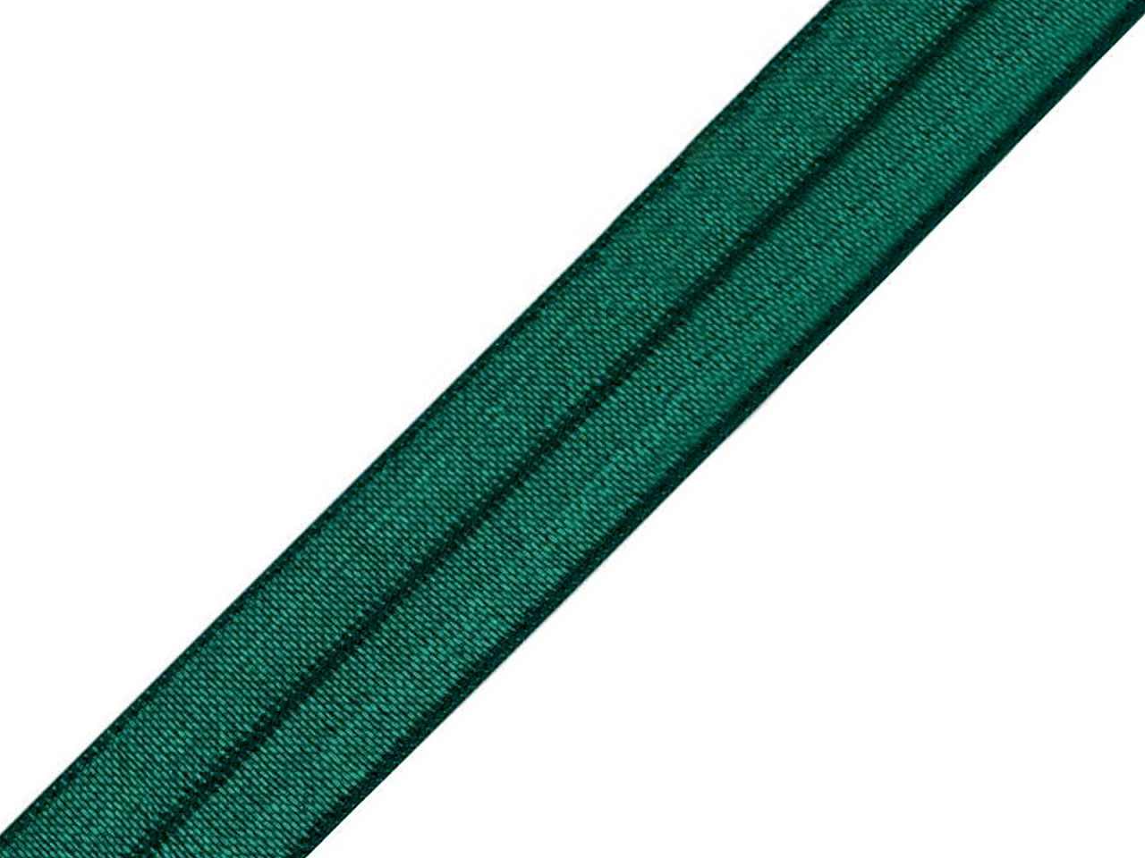 Hemming elastic band, half width 18 mm, dark green, 25 m