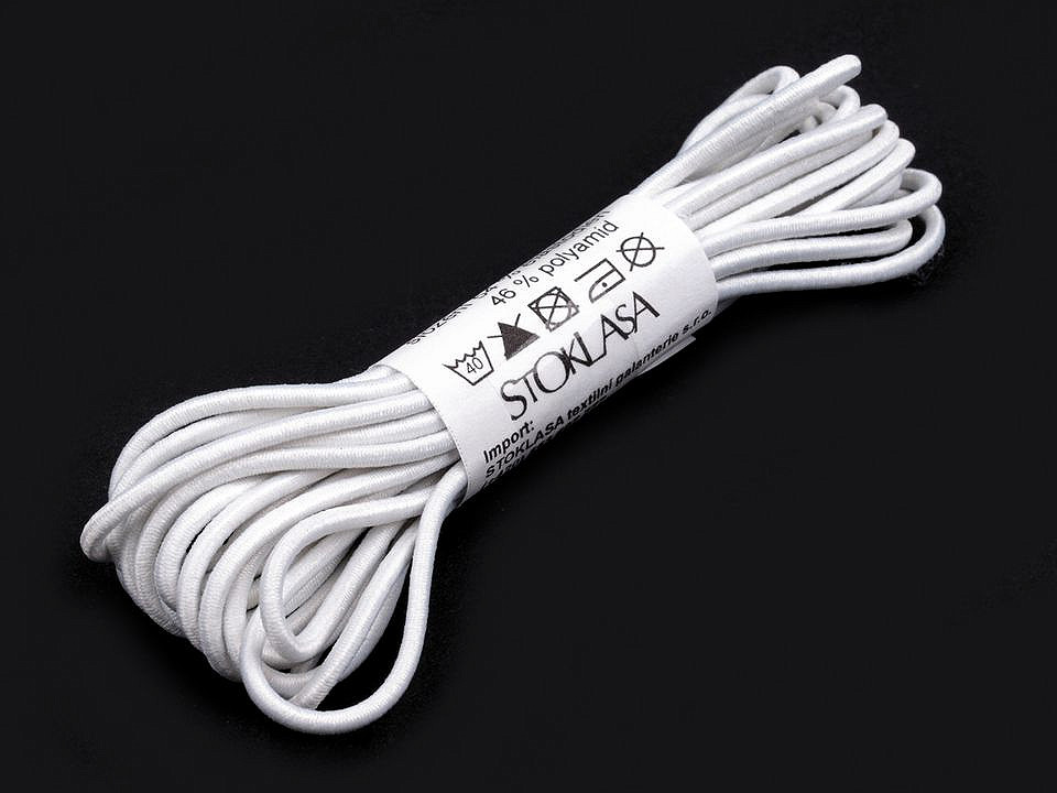 Kulatá pruženka Ø2 mm svazek 3m, malé, 501 (1) bílá