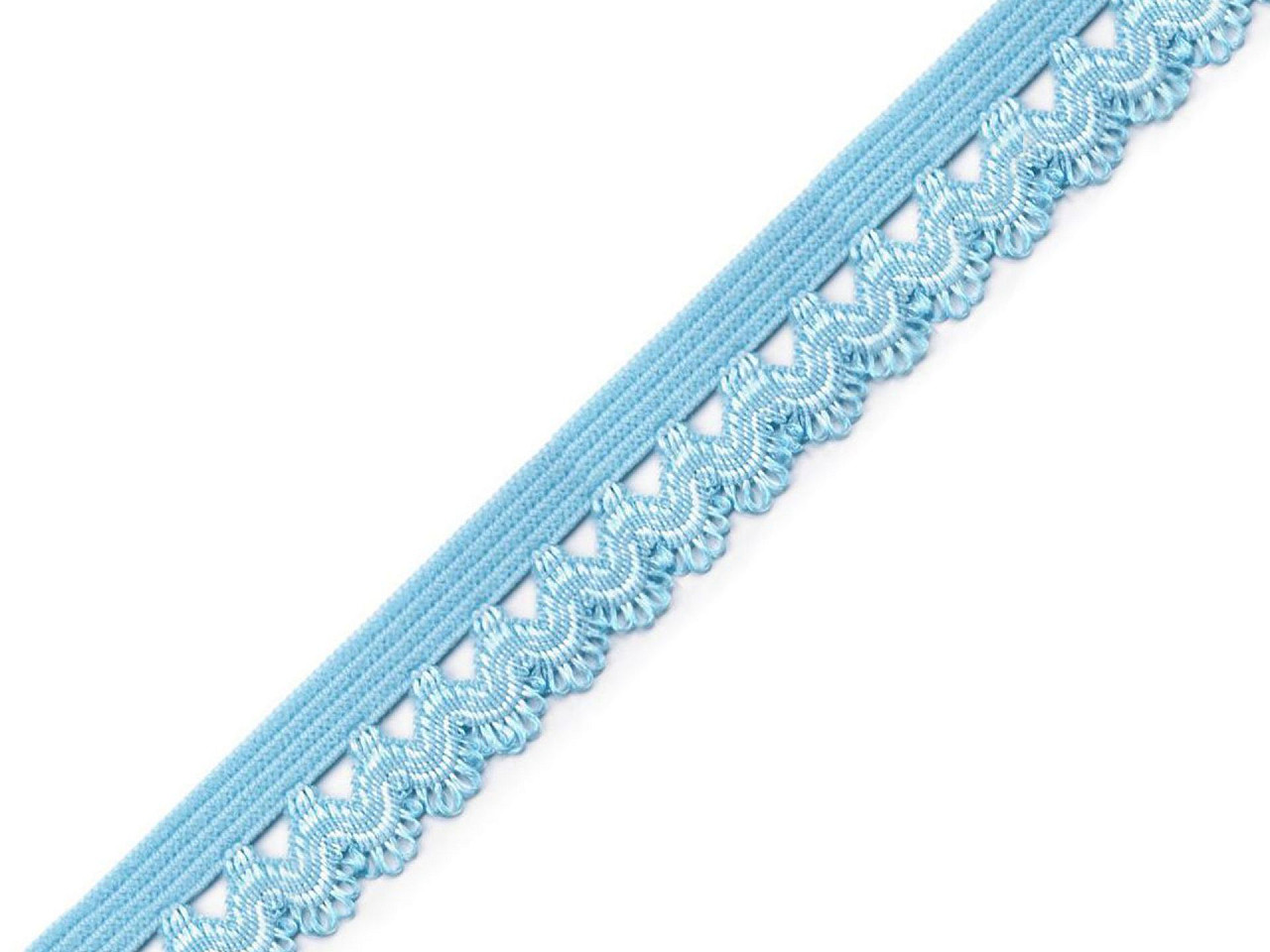 Ozdobná pruženka šíře 15 mm, střední, 27 šedá holubí