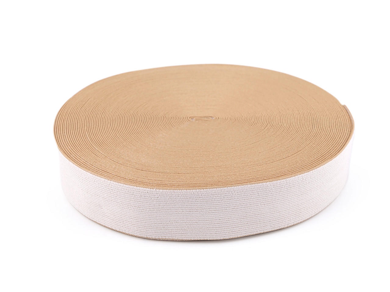 Pruženka měkká šíře 40 mm, střední, 6 bílá černá