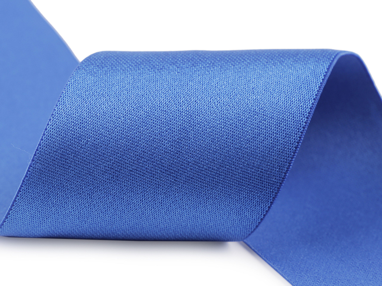 Satin elastic band width 50 mm, royal blue, 1 m