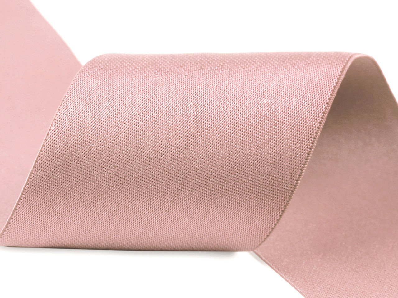 Satin elastic band width 50 mm, old pink light, 1 m