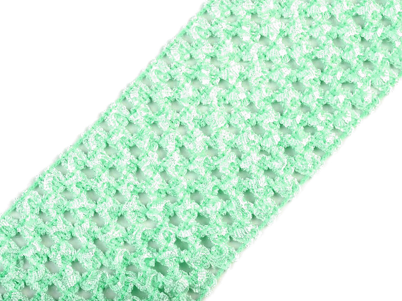 Tutu skirt mesh elastic 70 mm wide, mint, 1 m