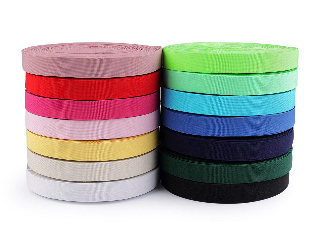 Pruženka měkká tkaná šíře 25 mm, střední, 8 zelená neon