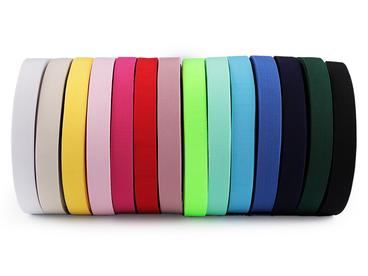 Pruženka měkká tkaná šíře 25 mm, střední, 8 zelená neon