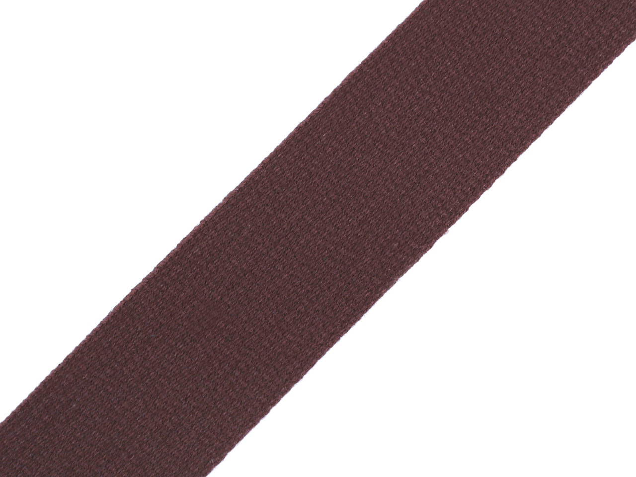 Cotton webbing 30 mm wide, chocolate brown, 25 m