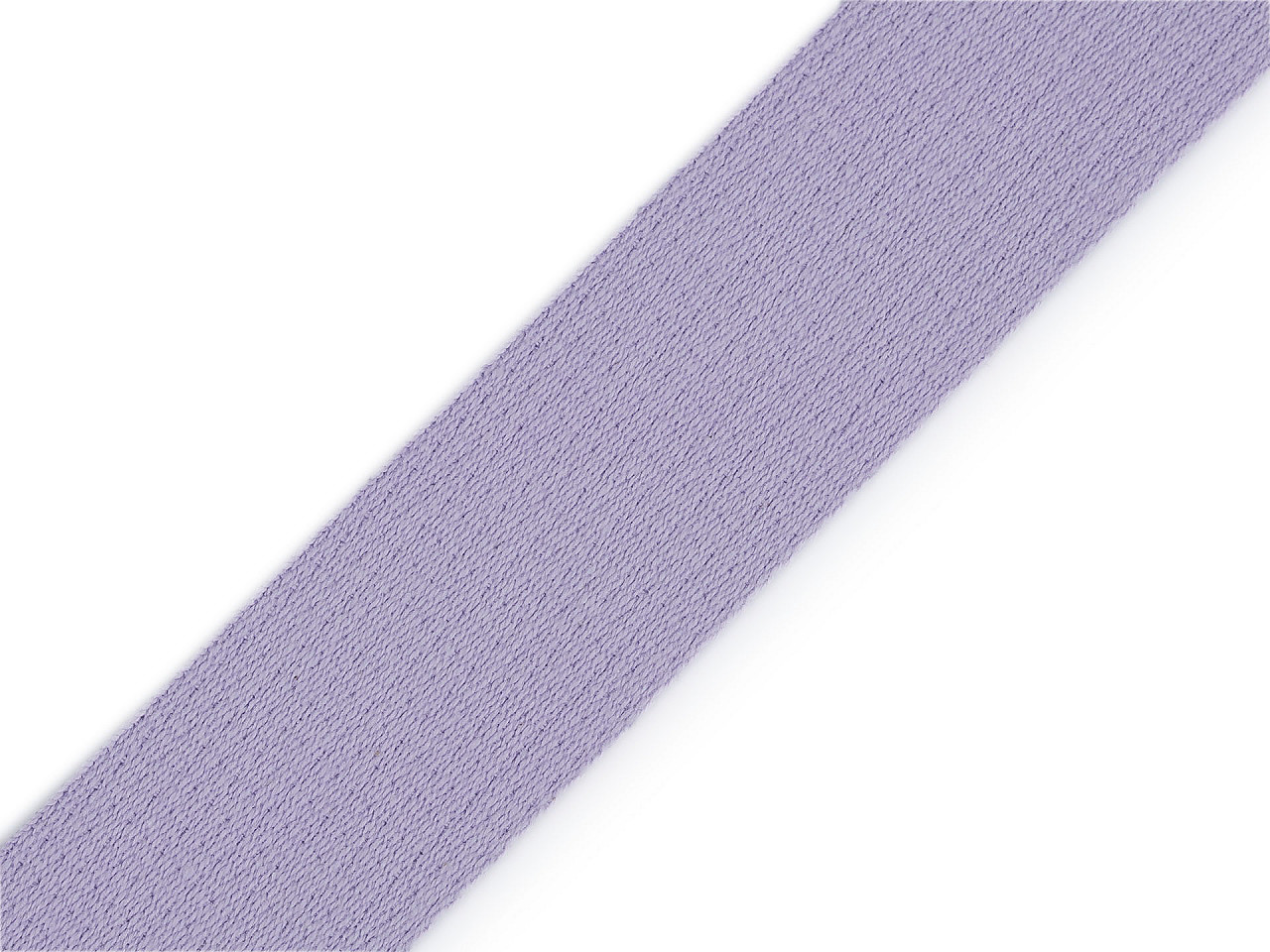 Cotton strap 30 mm wide, light purple, 25 m