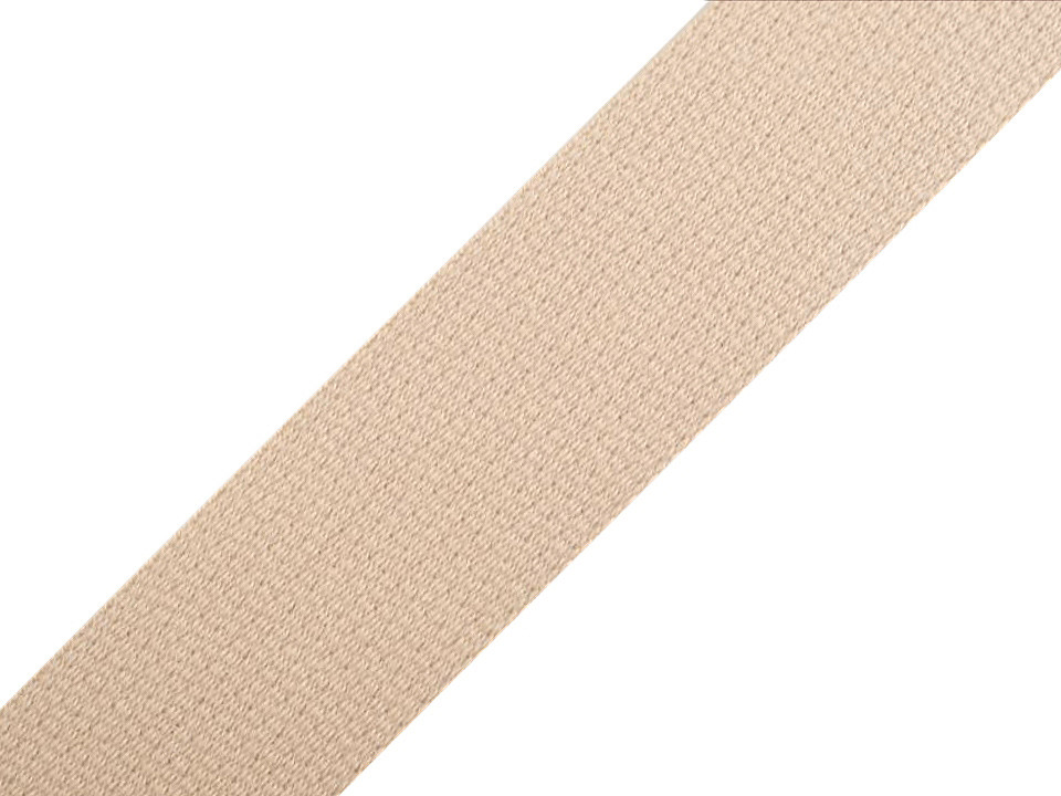 Baumwollgurt 30 mm breit, beige-kamel, 25 m