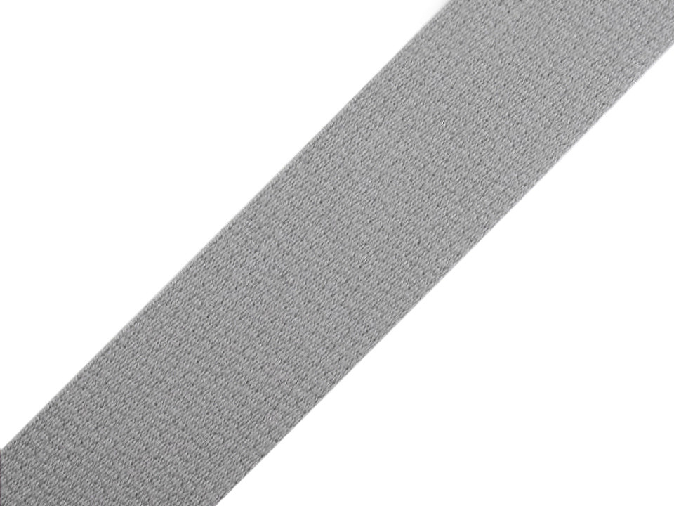 Cotton webbing 30 mm wide, pearl grey, 25 m