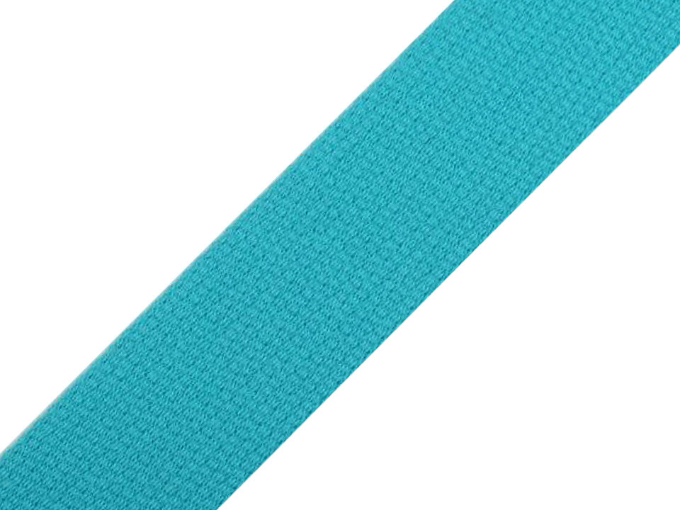 Cotton strap 30 mm wide, deep blue, 25 m