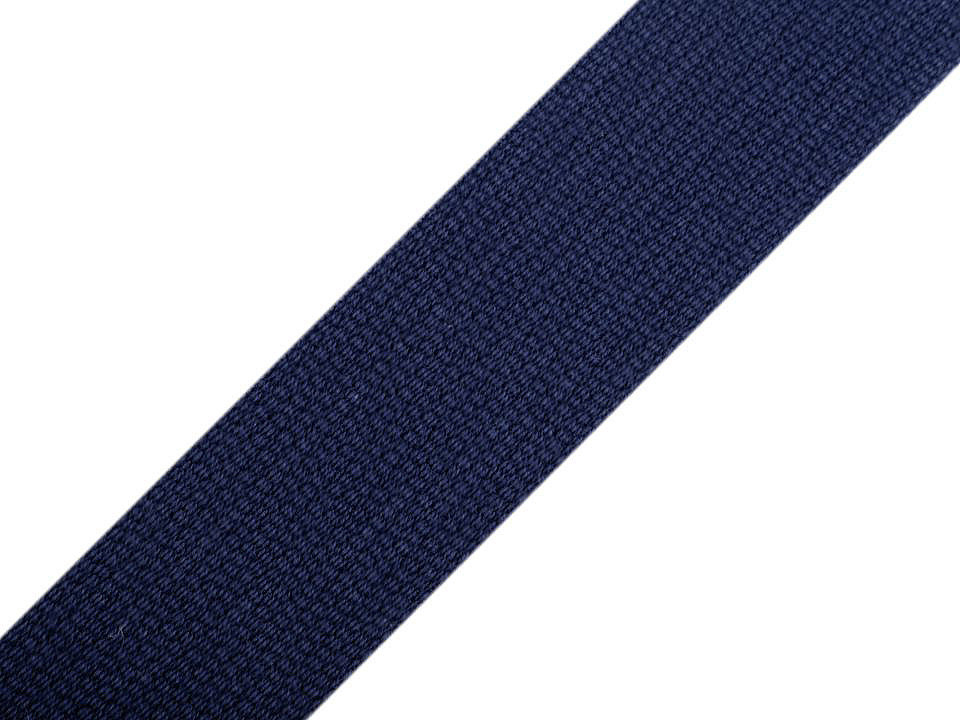 Cotton webbing 30 mm wide, blue delta, 25 m