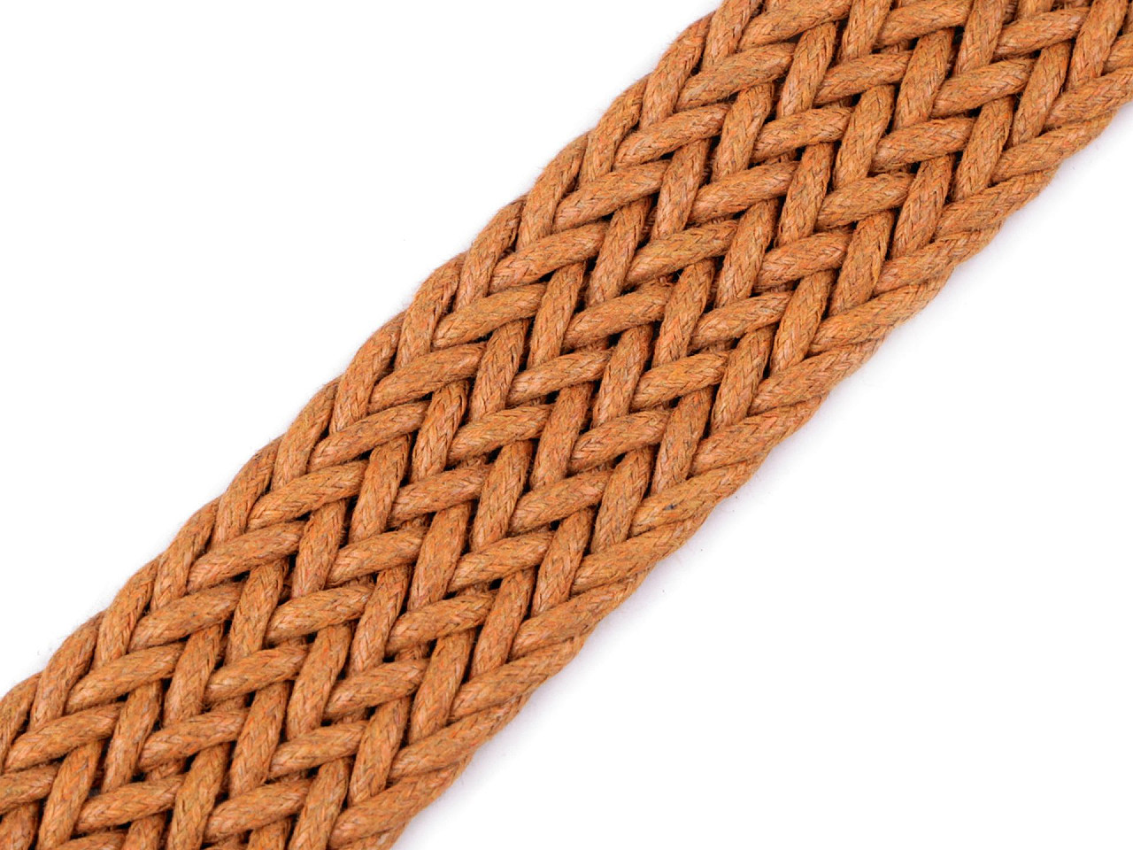 Braided strap width 30 mm, dark beige, 1 m