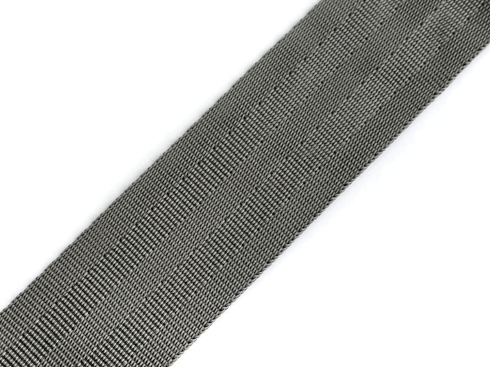 Hladký obojstranný popruh s leskom šírka 38 mm