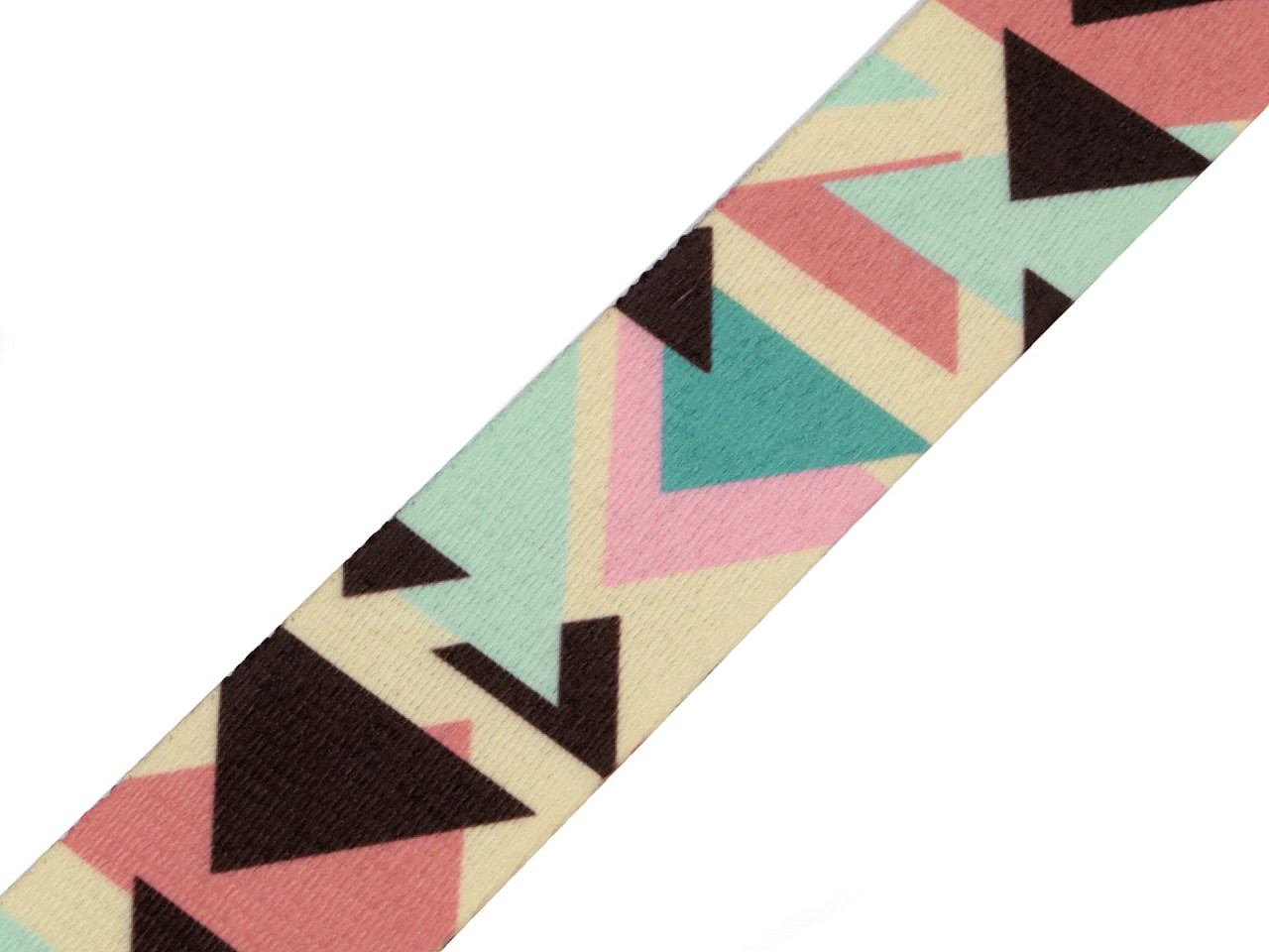 Oboustranný popruh šíře 38 mm, střední, 1 bílo-modrá