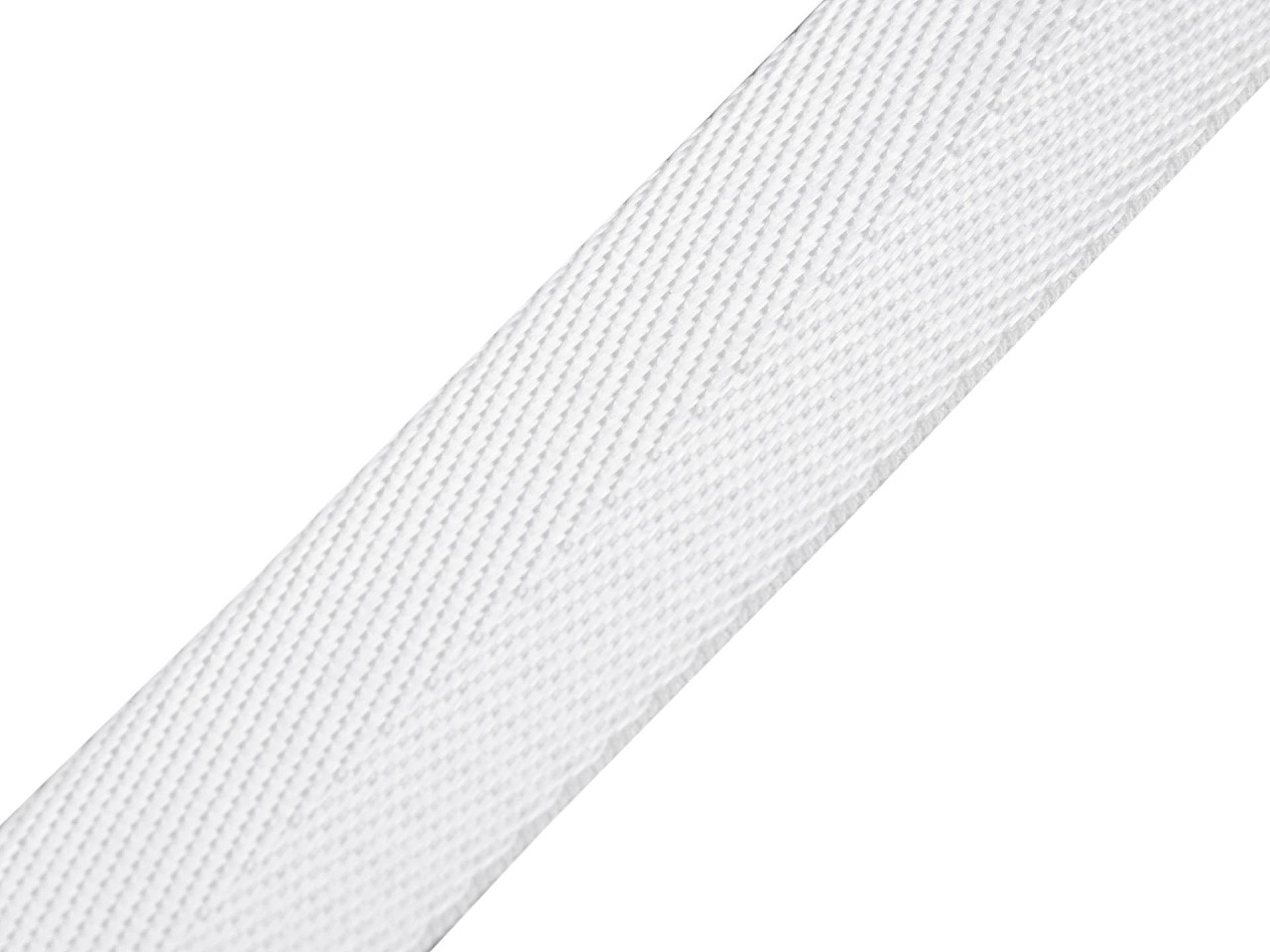 Smooth double-sided strap with a width of 25 mm, Off White, 1 m