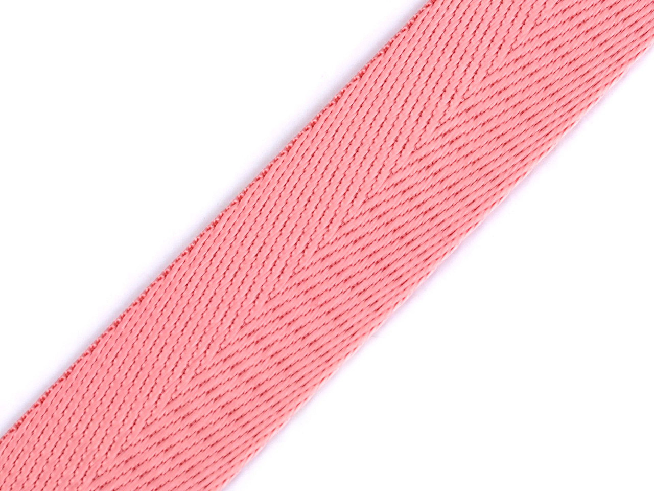 Smooth double-sided strap with a width of 25 mm, powder, 1 m