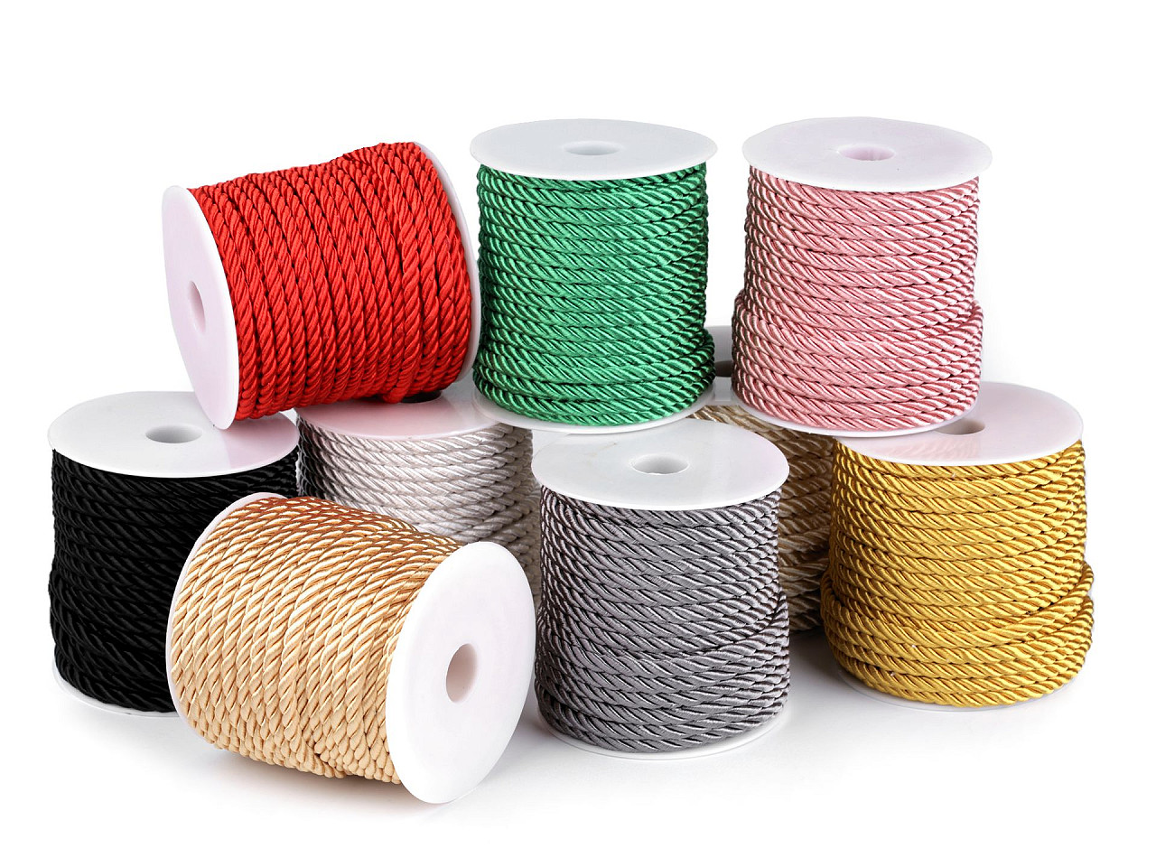 Šňůra kroucená Ø5 mm, střední, 18 modrá nebeská