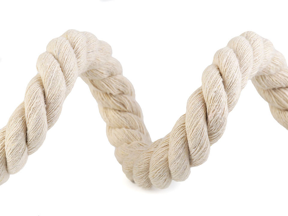 Bavlnená šnúra krútená Ø18 mm macrame