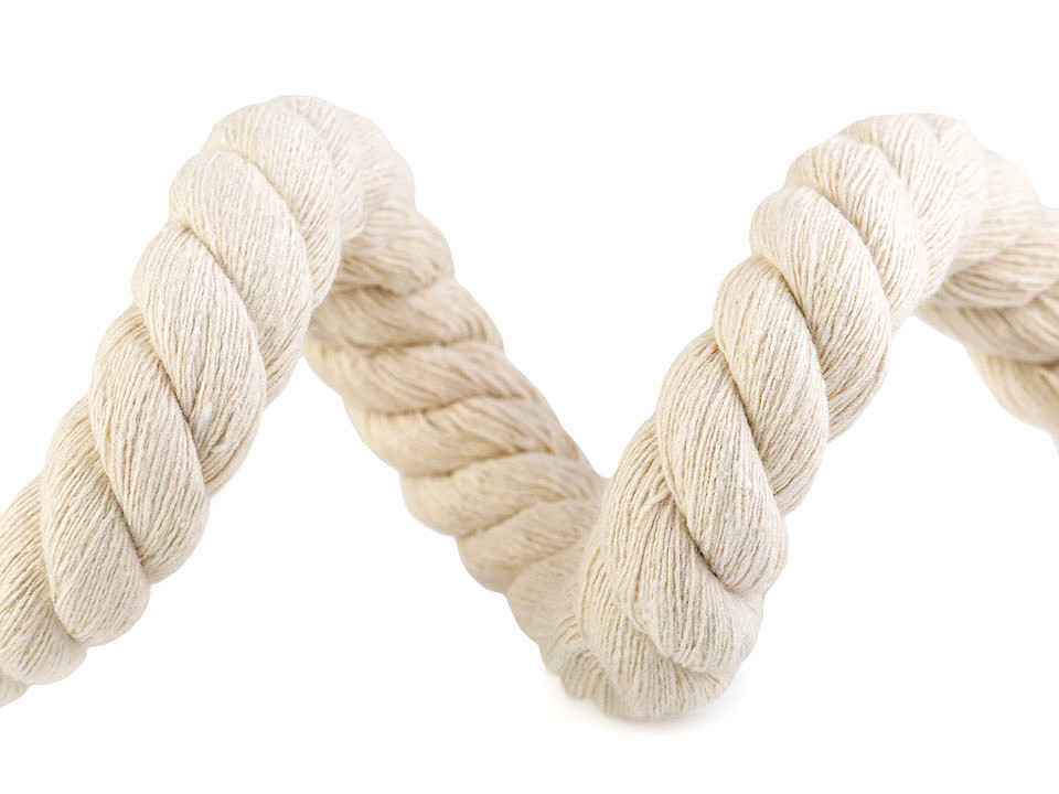 Bavlnená šnúra krútená Ø20 mm macrame