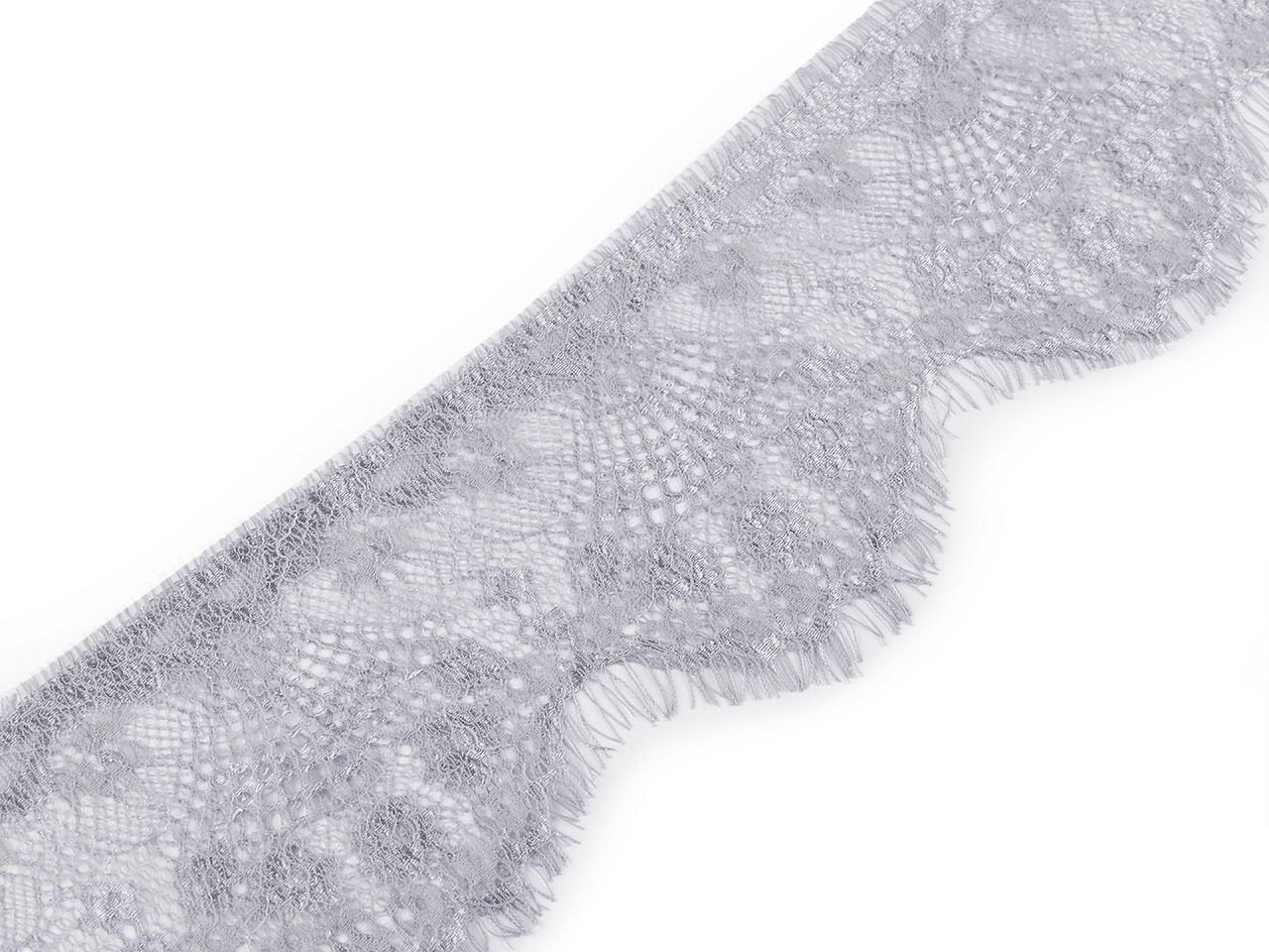 French lace 90 mm wide, dove grey, 30 m