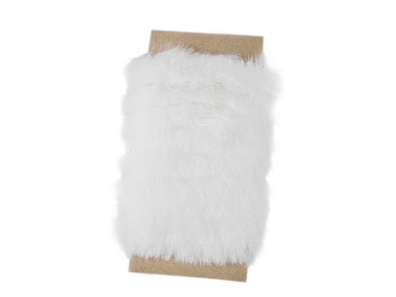 Oděvní / dekorační kožešinový proužek plochý, řezaný šíře 2 cm, střední, 4 černá