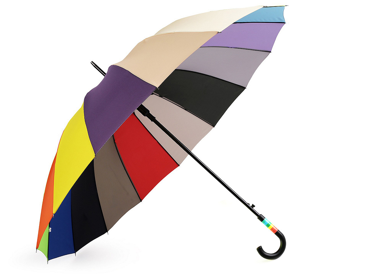 Umbrelă mare de familie curcubeu, multicolor, 1 buc