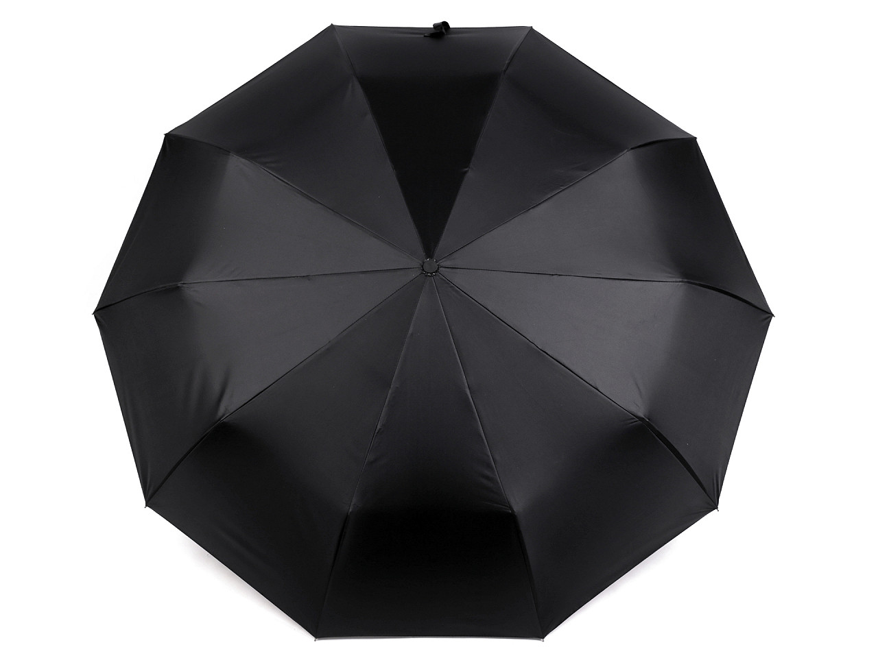Umbrelă pliabilă cu lumină LED în mâner, neagră, 1 buc
