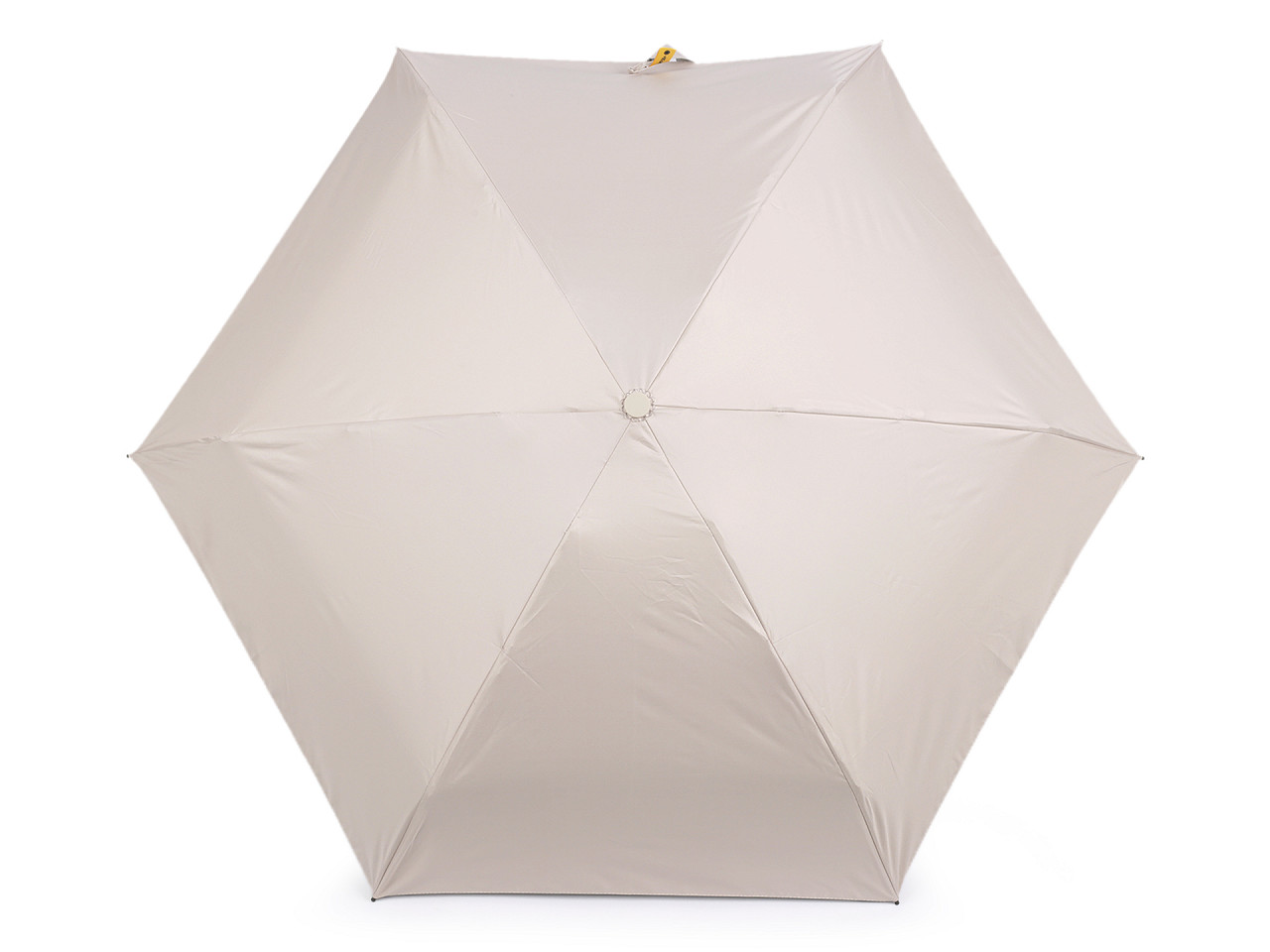 Faltbarer Mini-Regenschirm mit festem Etui, hellbeige, 1 Stück