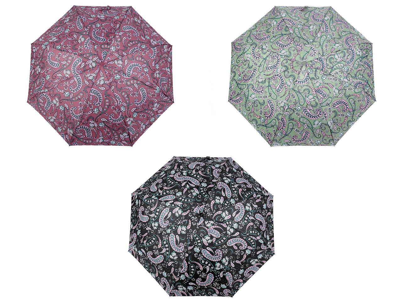 Dámský mini skládací deštník, velké, 5 starorůžová