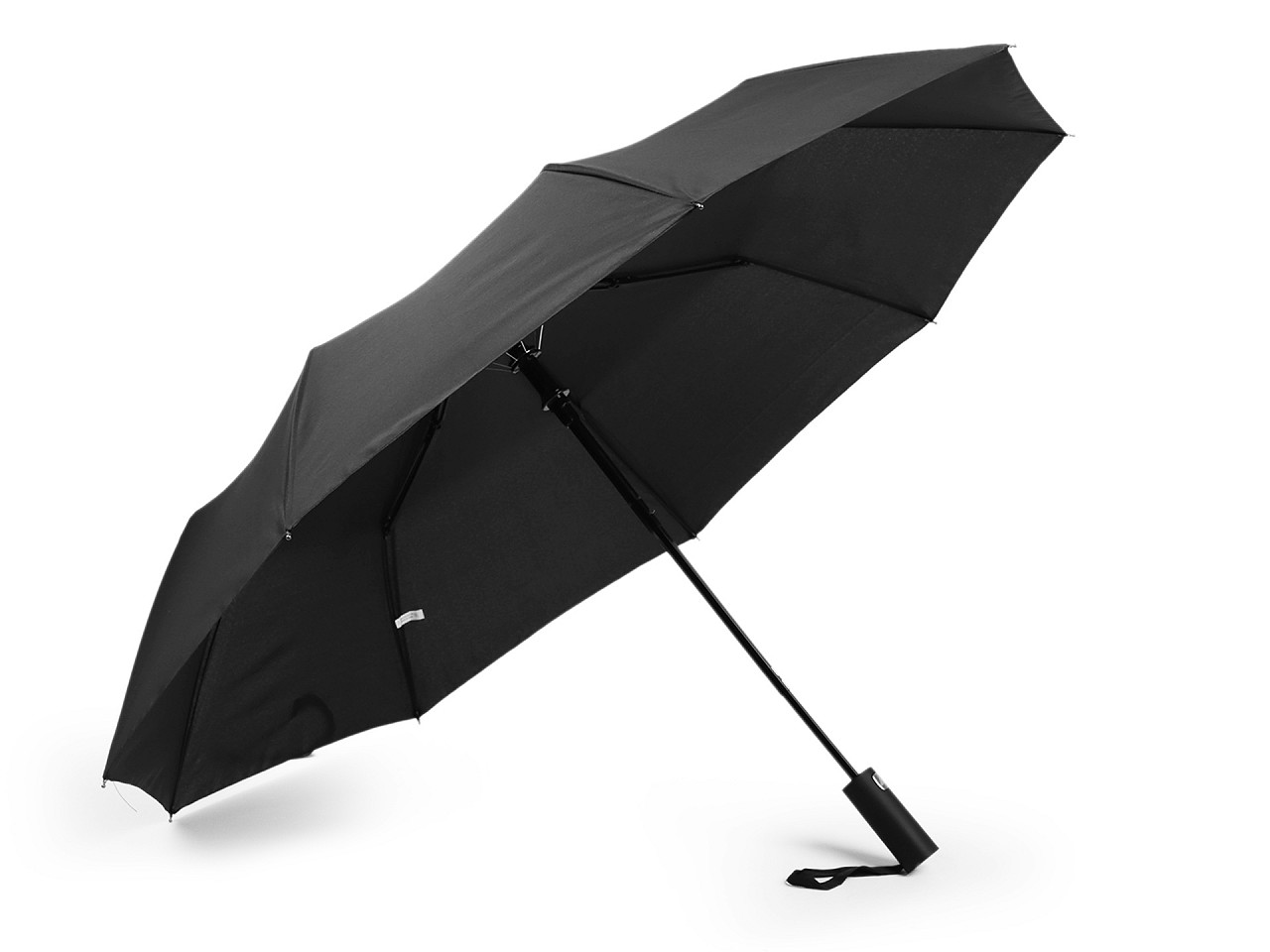 Umbrelă automata pliabilă pentru bărbați, neagră, 1 buc